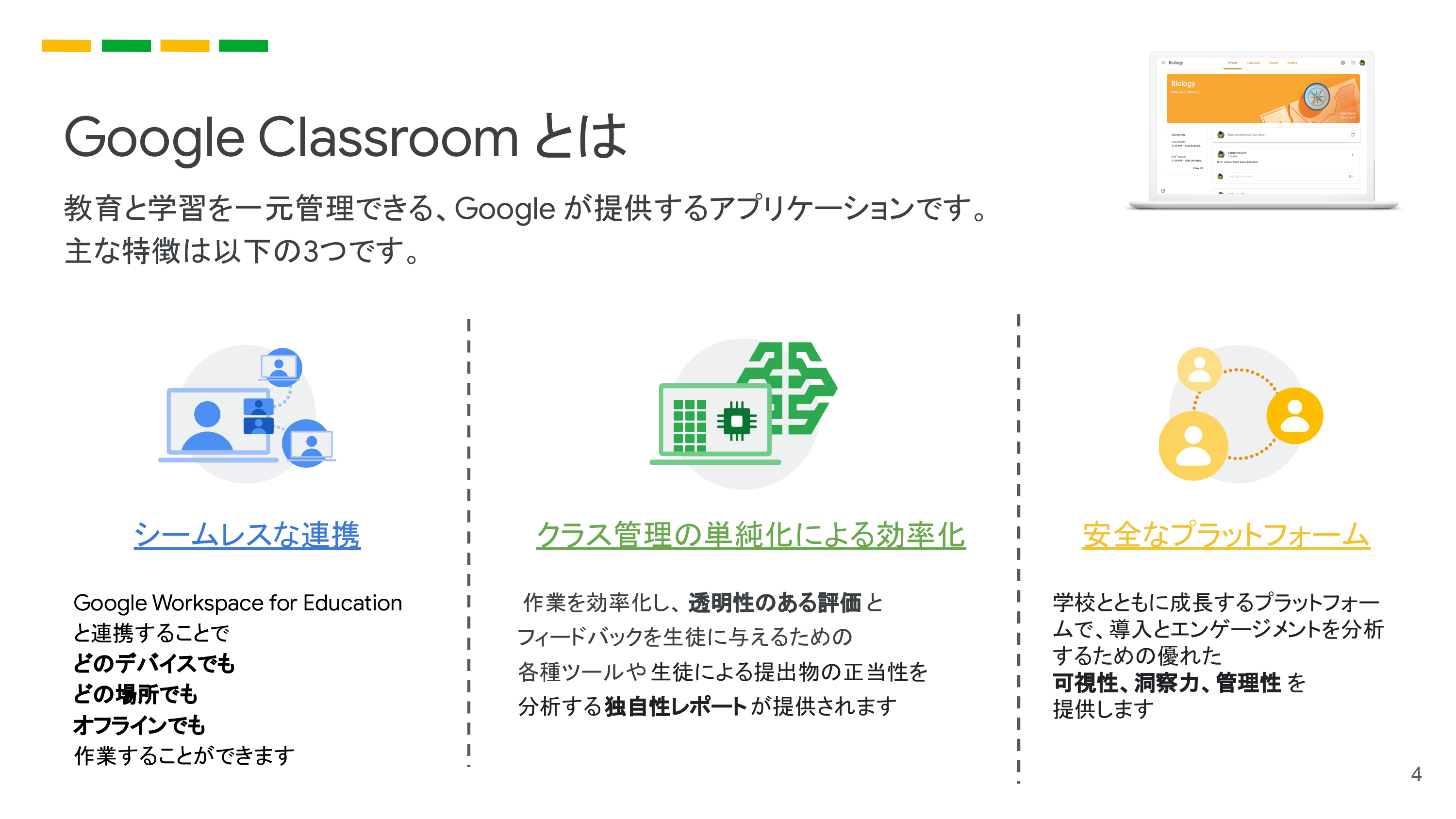 Google Classroom を円滑に運営するための4つのポイント4